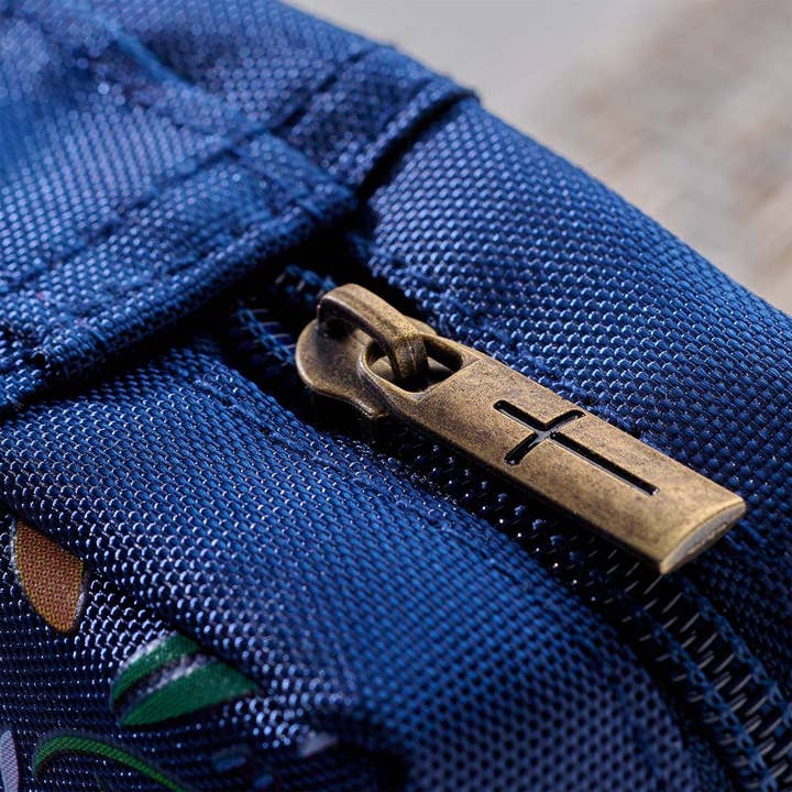 Christian Art Gifts - Wholesale Bible Cover - Bible Cover Value Navy/Floral Printed Everything Beautiful5