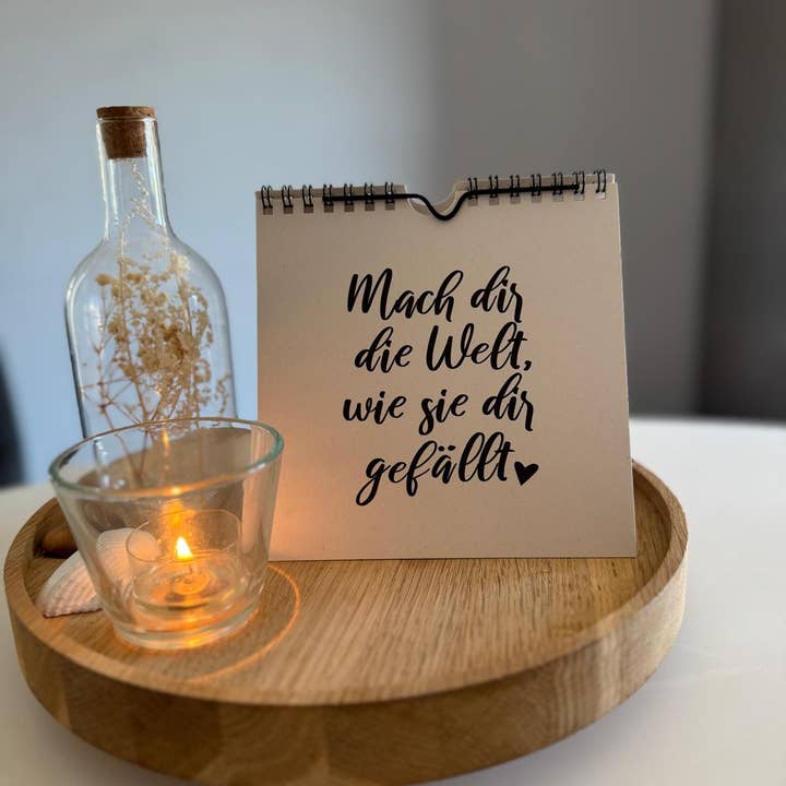 Farbrausch - Wholesale Calendar - Undated desk calendar with quotes