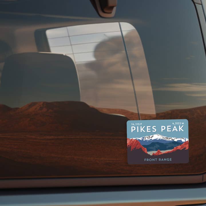 Hinterland Outdoors - Wholesale Sticker - Pikes Peak Colorado 14er Sticker (3.5" x 2.5")1