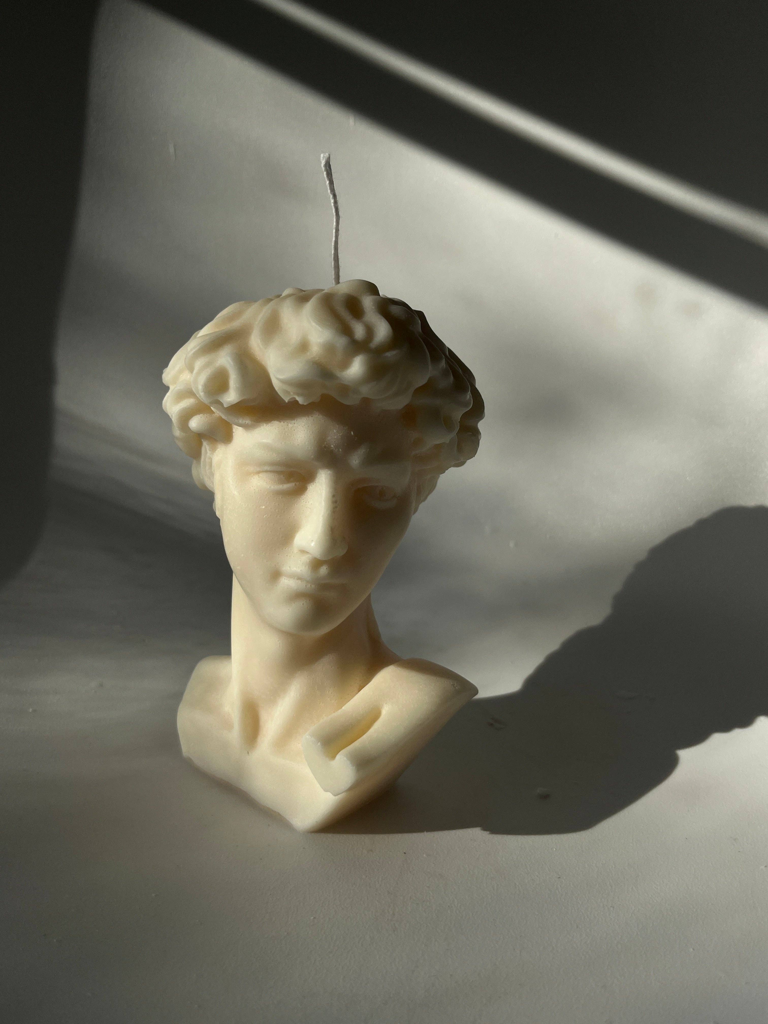 AARAM LUX - Wholesale Grappige kaars - The David Candle | Buste van David sculpturaal kaarsdecor1