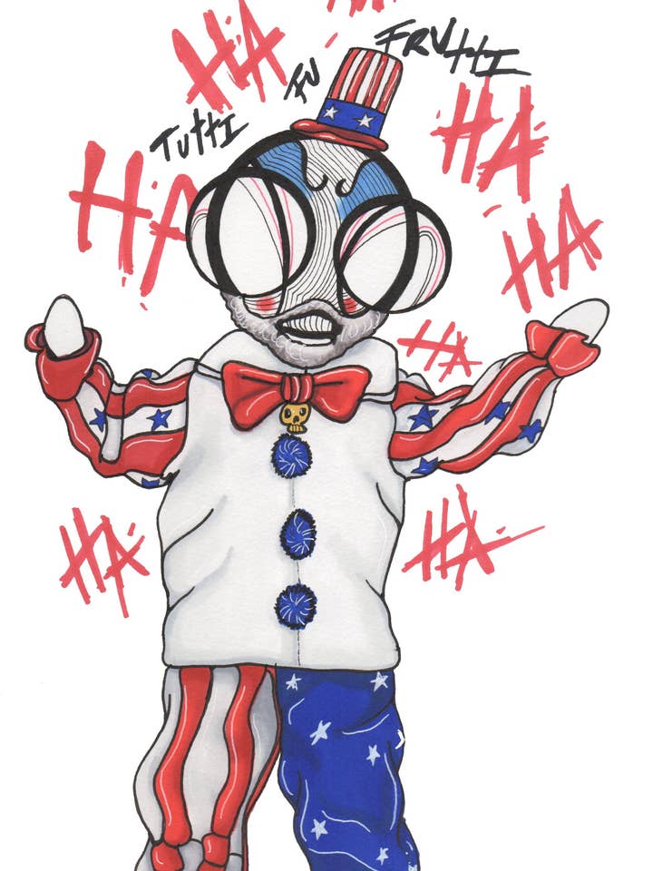 Impression artistique du capitaine Spaulding pour la vente par Harth Creations