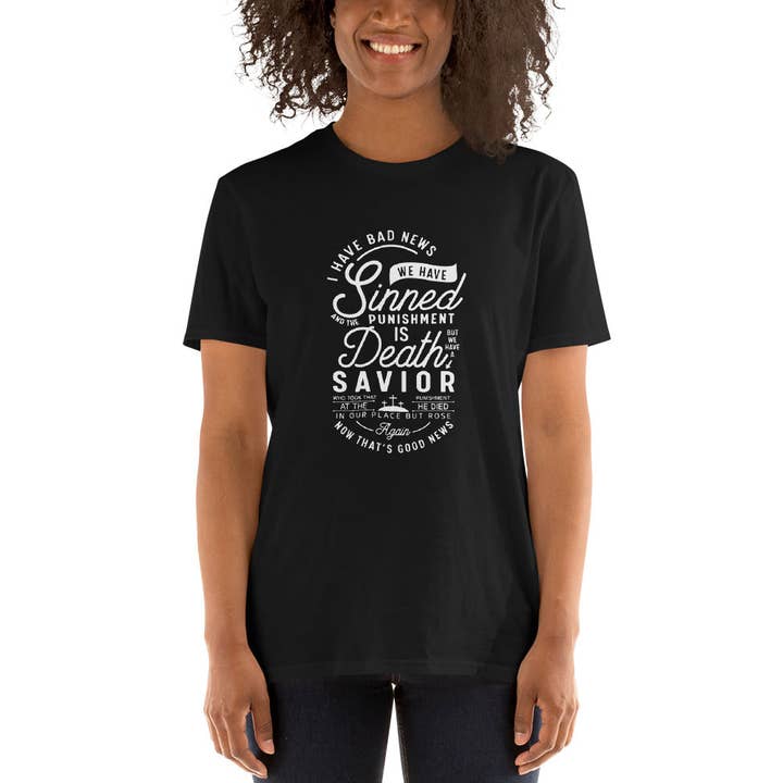 Savior Kurzärmeliges Unisex-T-Shirt für den Großhandel von Souverista