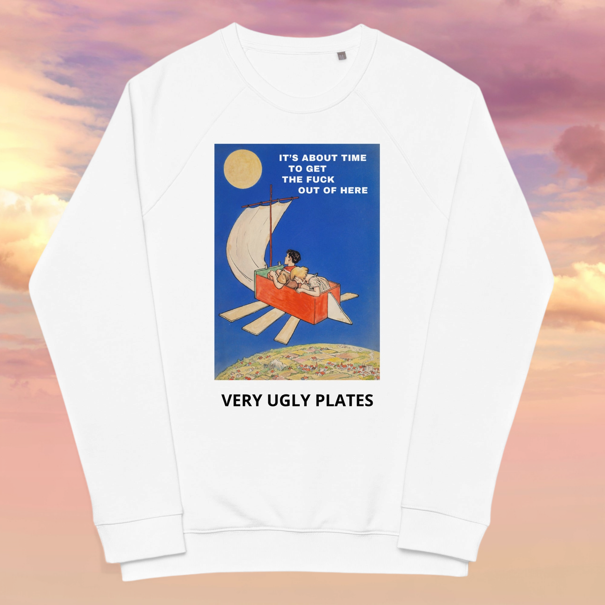 Very Ugly Plates - Wholesale Graphic Sweatshirt - Unisex - Time to get out sweatshirt3