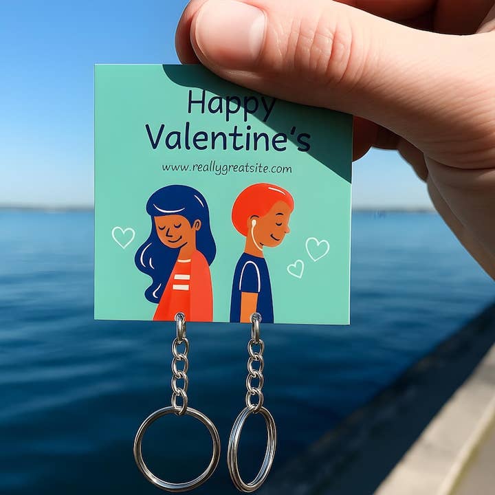 Porta-chaves Personalizados em Acrílico para Casais, Presentes Kawaii por atacado de GSJJ