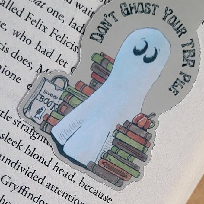Magnetic Bookmark--Don't Ghost Your TBR Pile for wholesale by LostInWonderArt