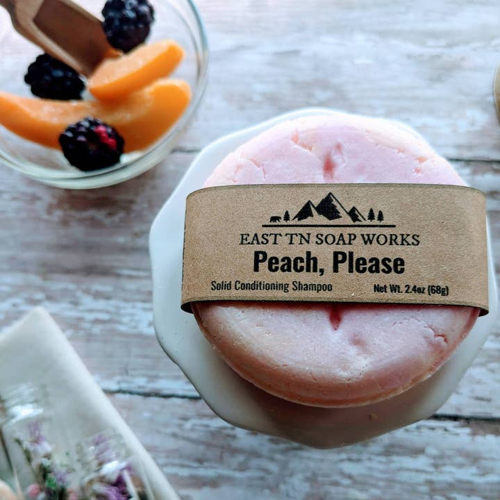 Peach, Please - Barra de Shampoo Sólido por atacado de East Tennessee Soap Works