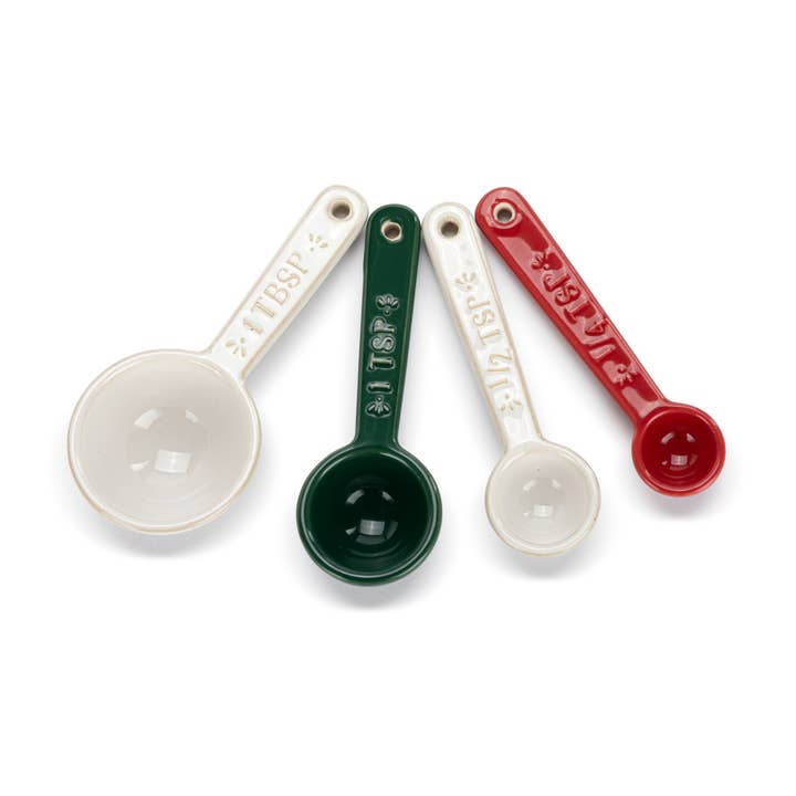 Ceramic Christmas Measuring Spoons for wholesale by DEMDACO