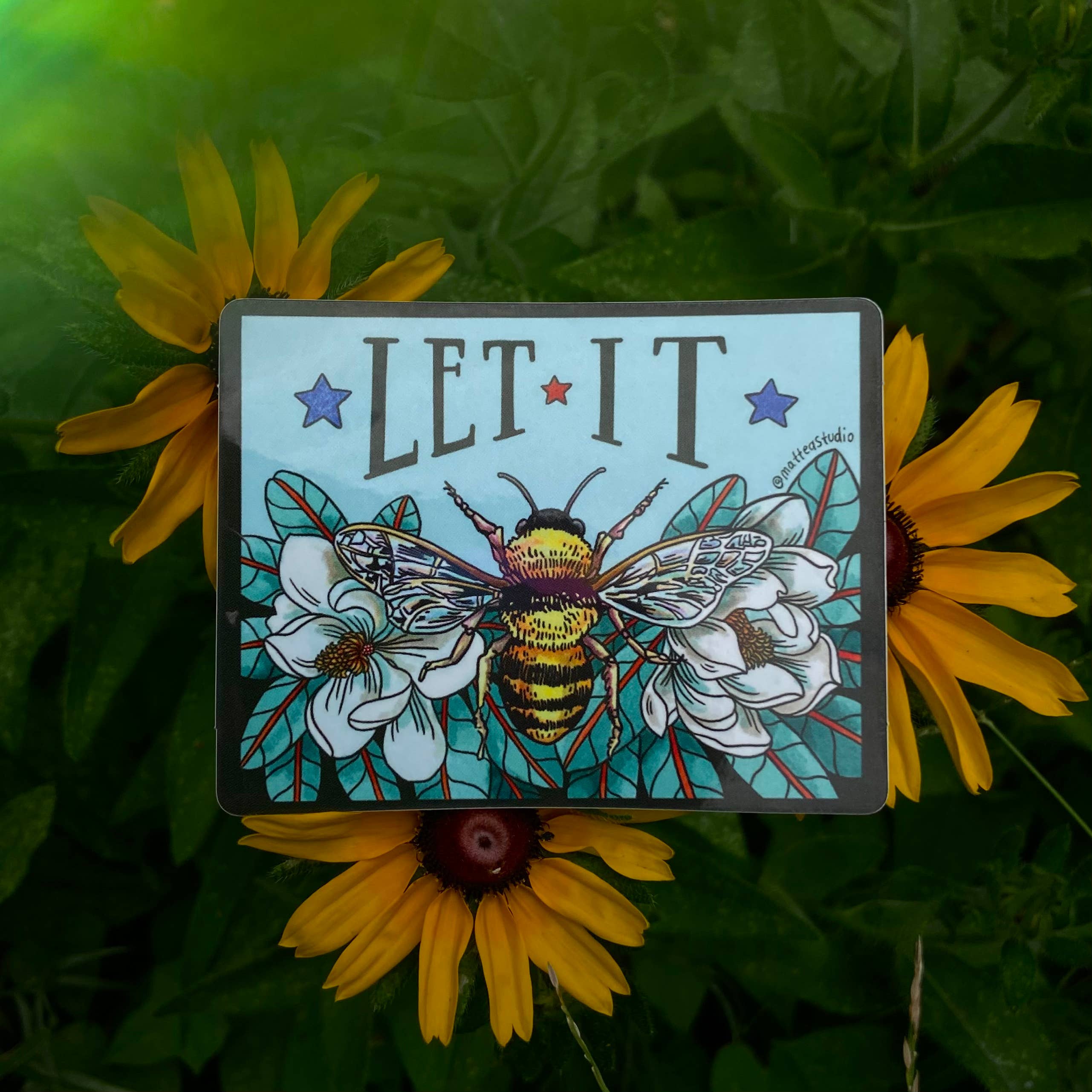 Mattea – Engroshandel Klistermærke – Lad det Bee Sticker1