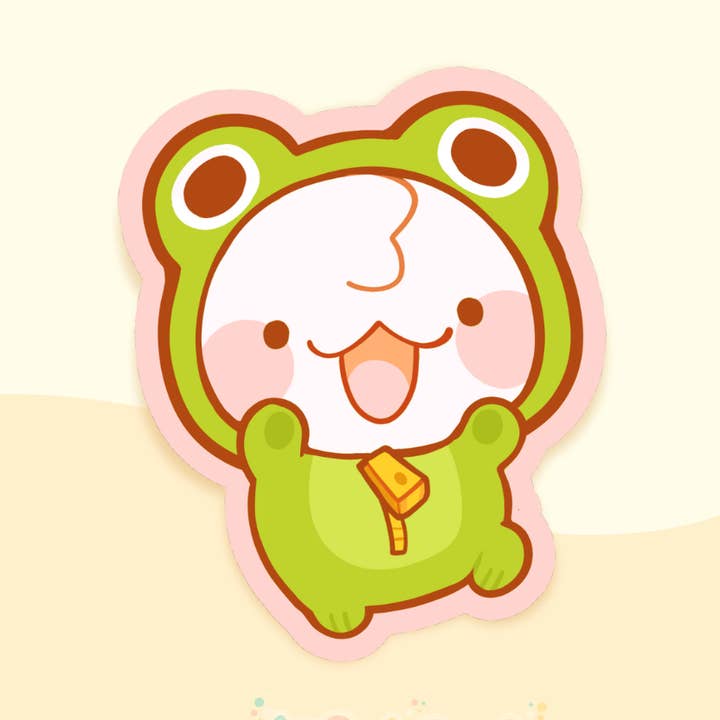 Loppy Rae - Wholesale Sticker - "Froggy Dollop" Vinyl Sticker0
