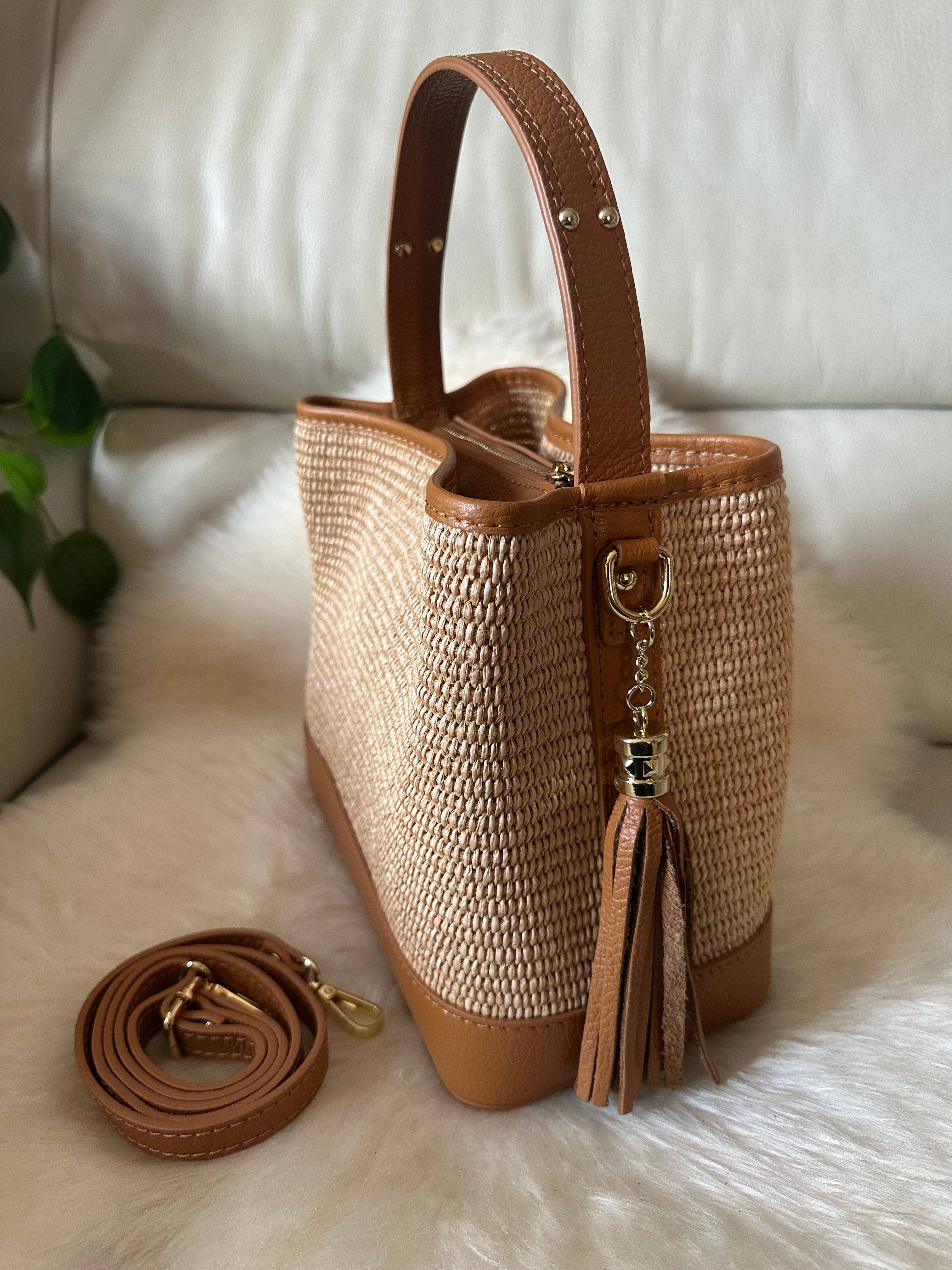 Zhade - Wholesale Top Handle Bag - Women's - LOLA - raffia bucket7