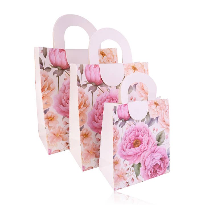 Accentra - Wholesale Gift Bag - Gift Bag FLOWERS 5 M Paper Bag, assorted in 4 designs7
