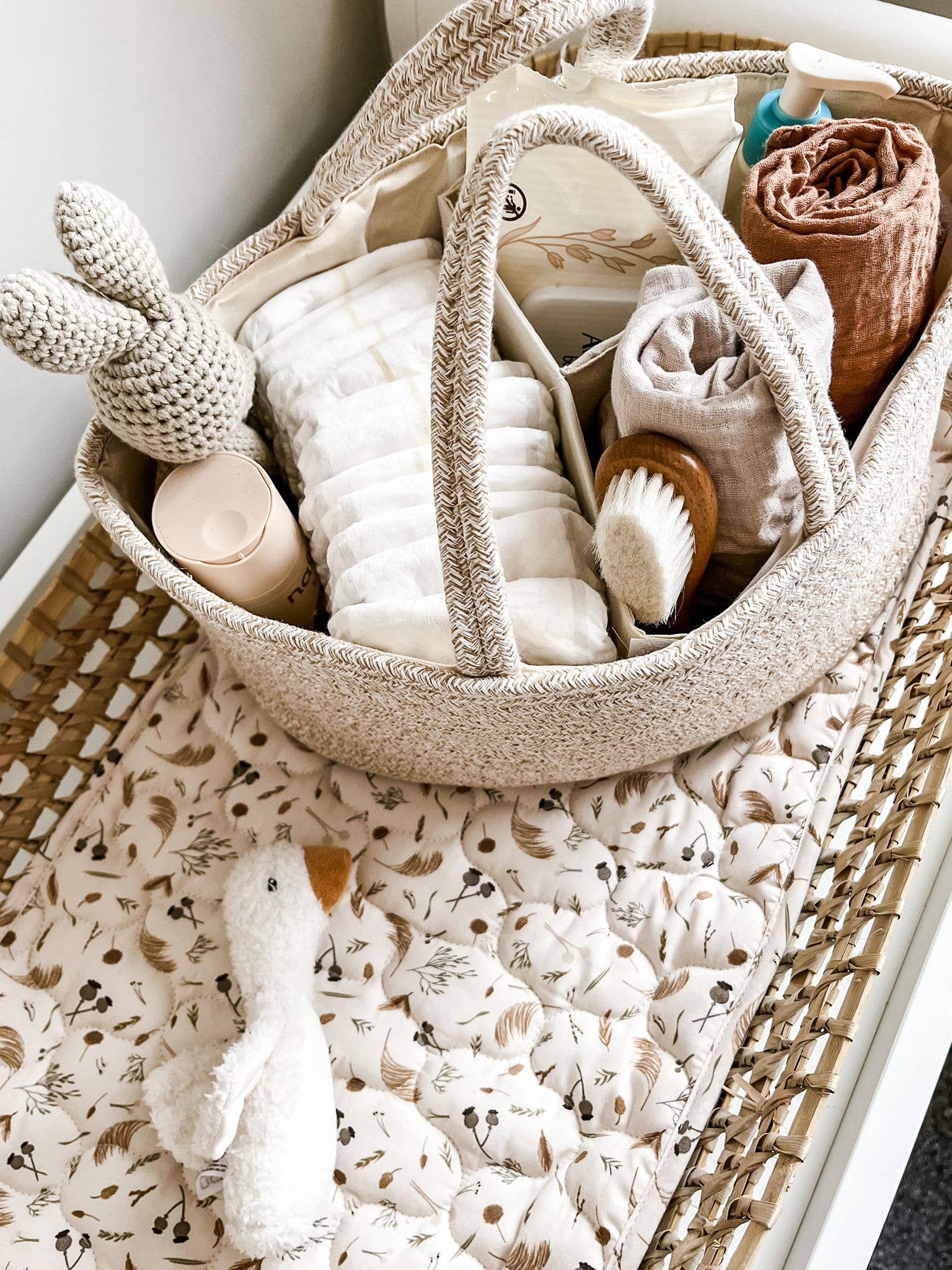 Louchie Baby - Wholesale Diaper Caddy - Baby - Boucle Balloon Nappy Caddy5