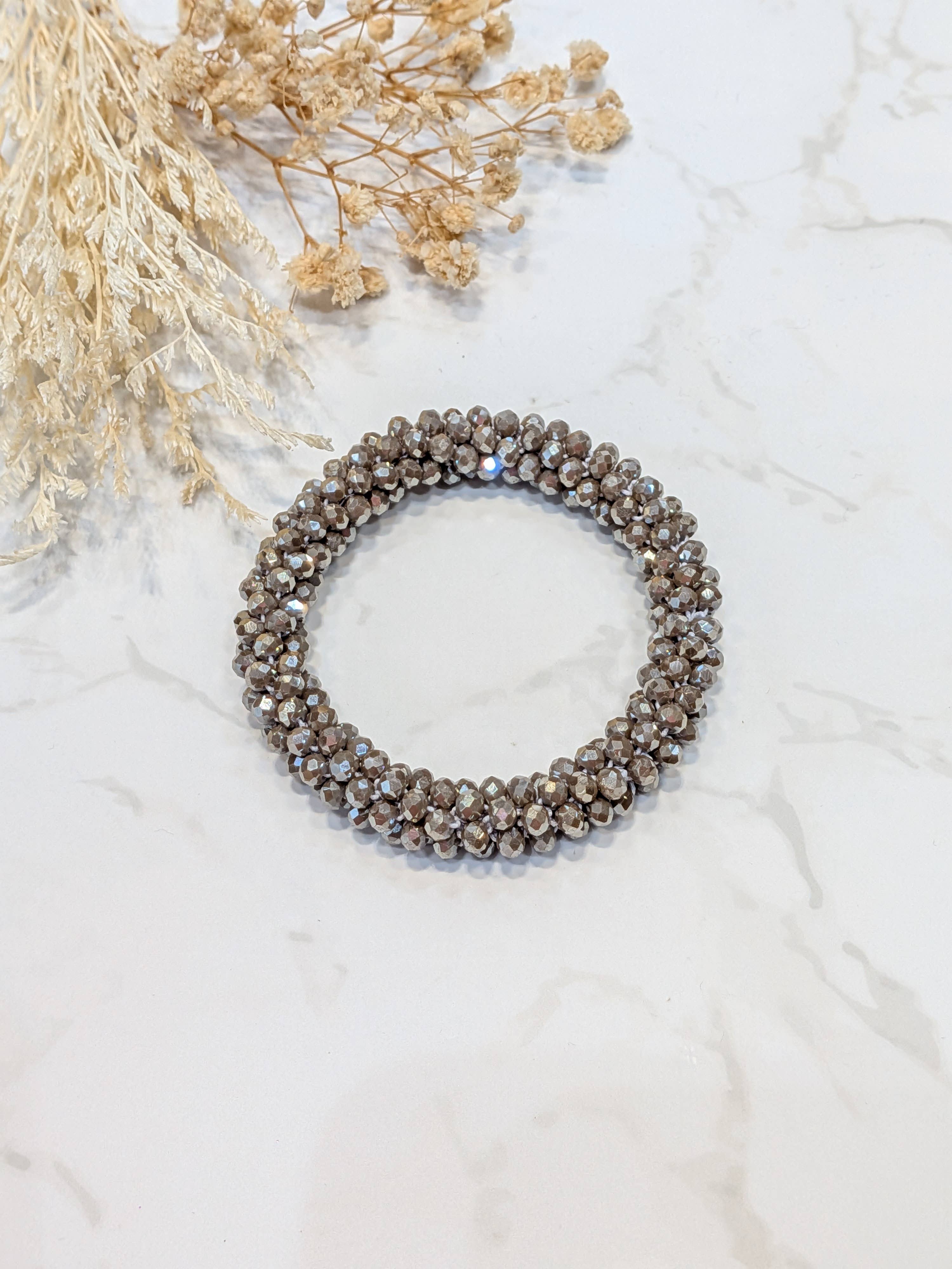 LOLO & YAYA - Wholesale Link & Chain Bracelet - Black-tone crystal effect bracelet34