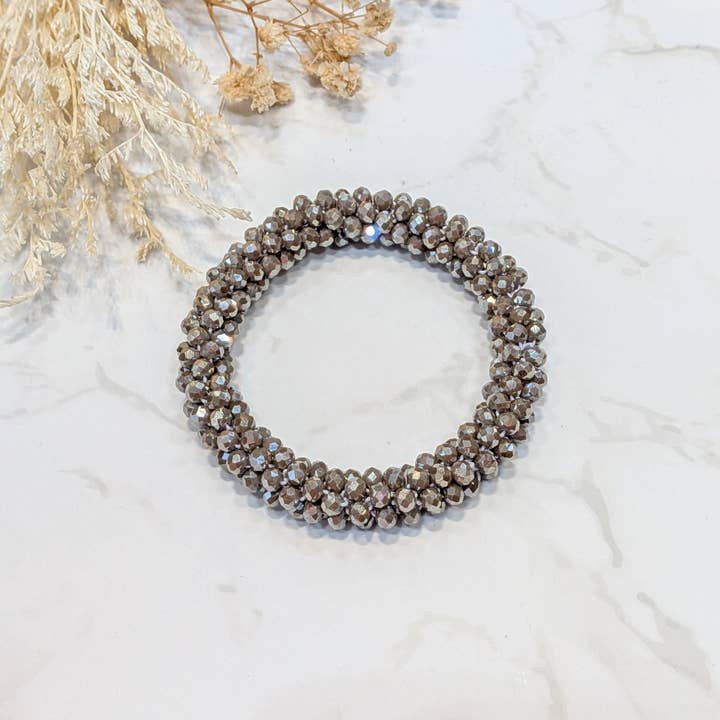 LOLO & YAYA - Wholesale Link & Chain Bracelet - Black-tone crystal effect bracelet34