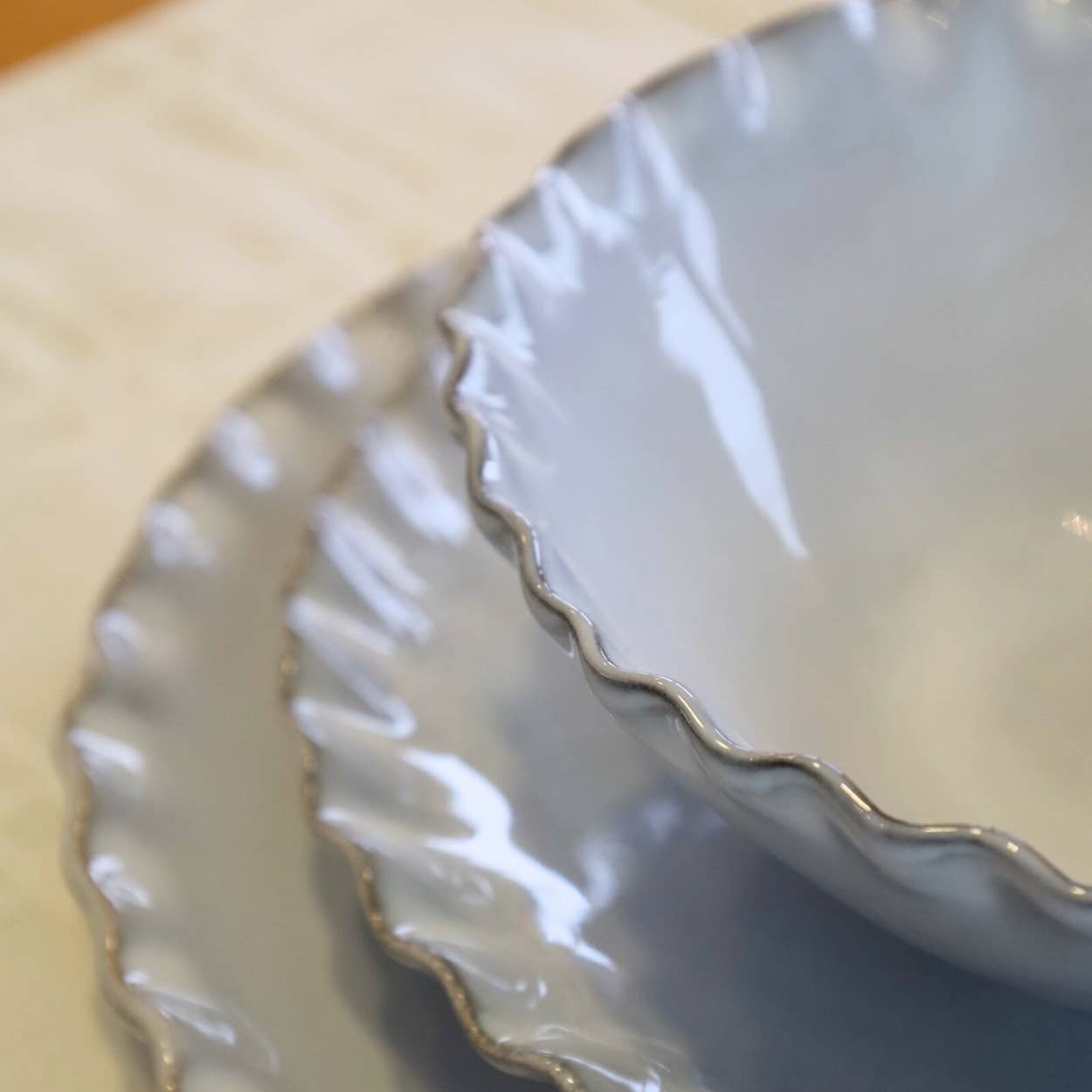 Nosse Ceramics - Wholesale Dinnerware Set - 12 Pcs Dinner Set - Twist Stone1