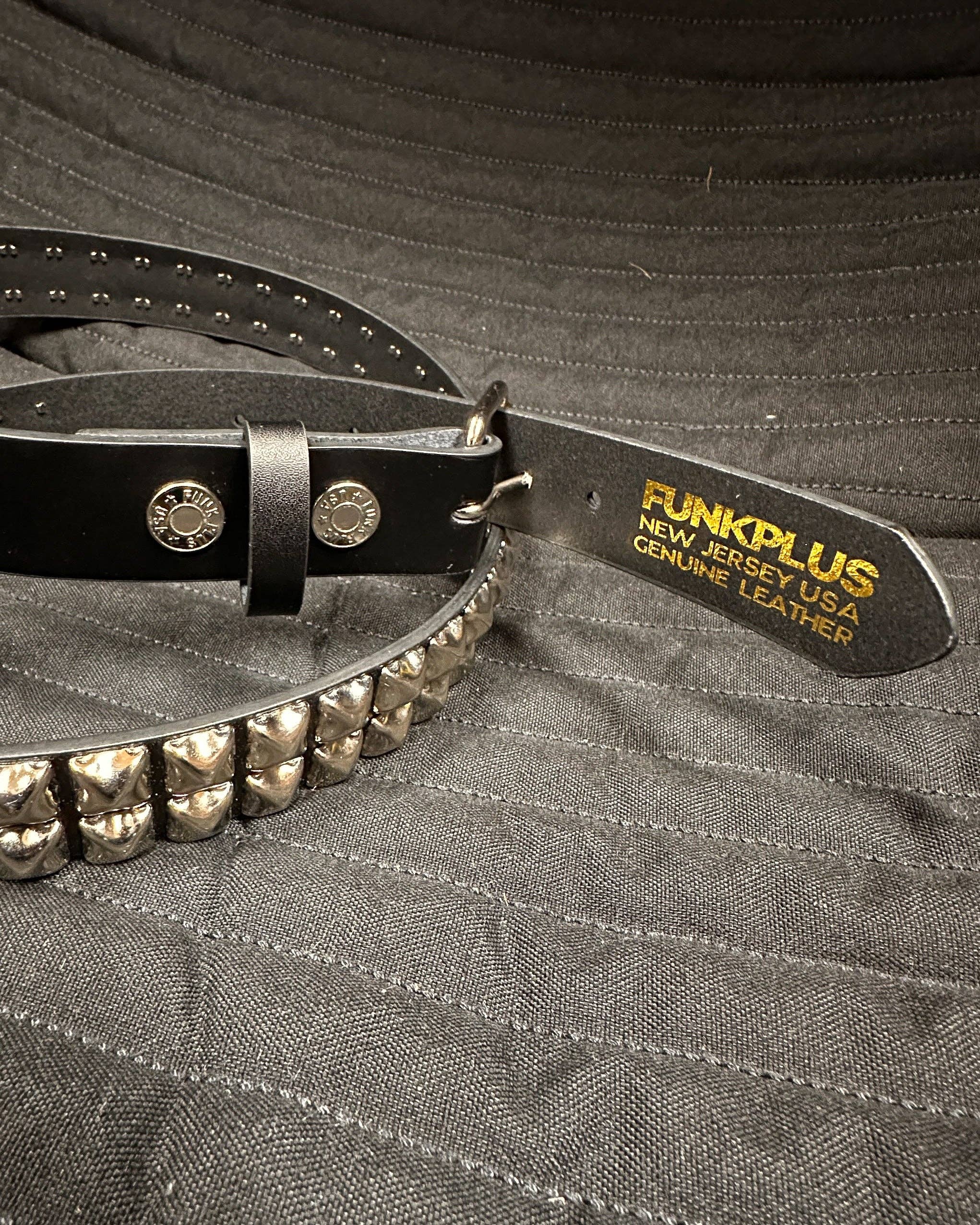 Funk Plus - Wholesale Belt - Women's - BT117 2 ROW 1/2' PYRAMID STUDS, 1 1/4" WIDE9