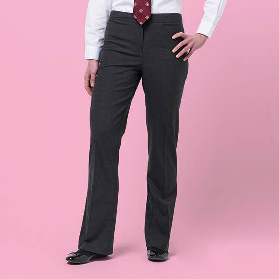 Senior Girls' Regular Fit School Trousers for wholesale by David Luke