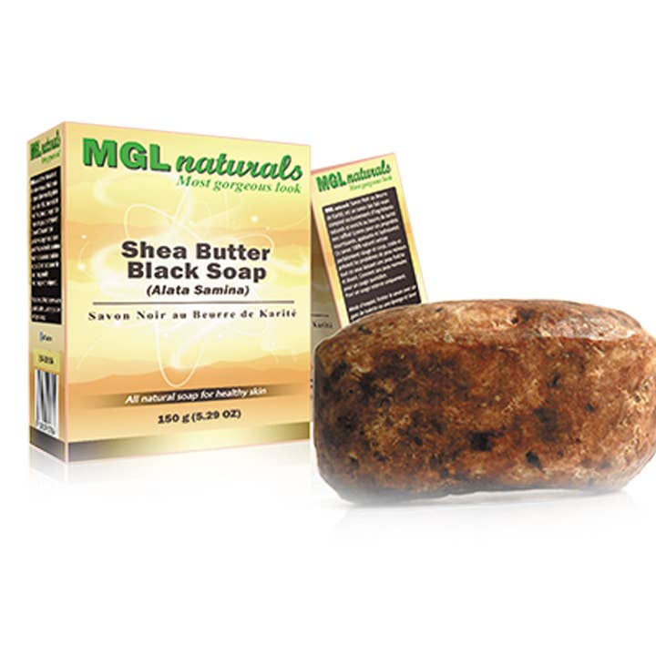 MGL Naturals - Wholesale Bar Soap - African Black Soap with Shea Butter1