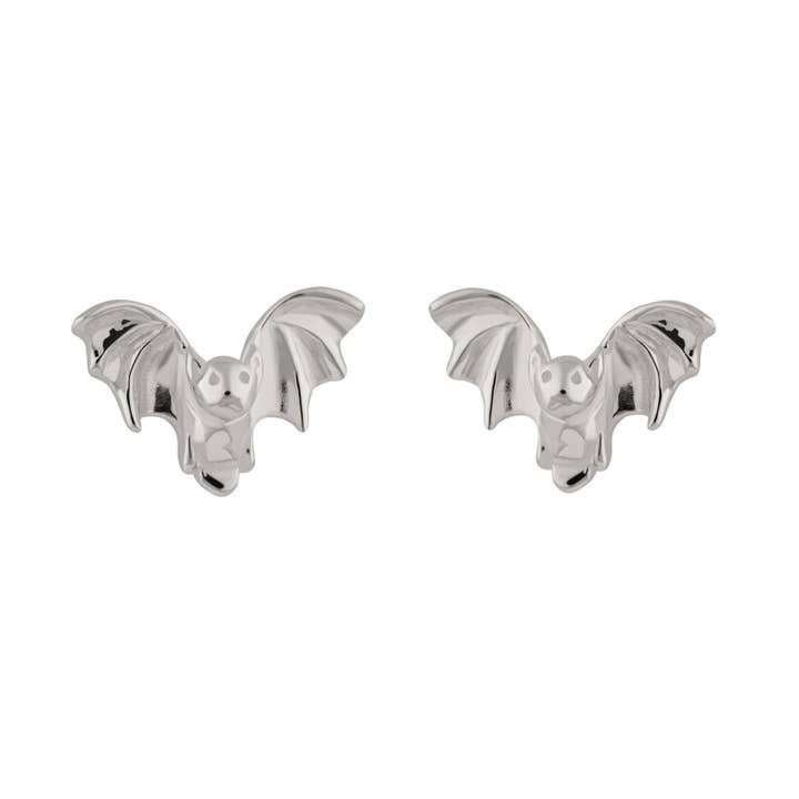 Scream Pretty - Recycled Sterling Silver Jewellery – wholesale Stud/post earrings – Bat Stud Earrings