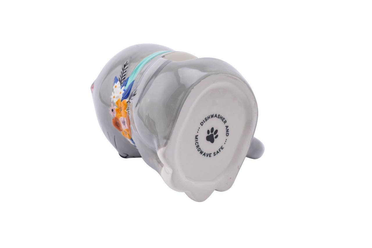 CGB Giftware – wholesale Coffee mug – Floral Prints Kitten Snack Mug2