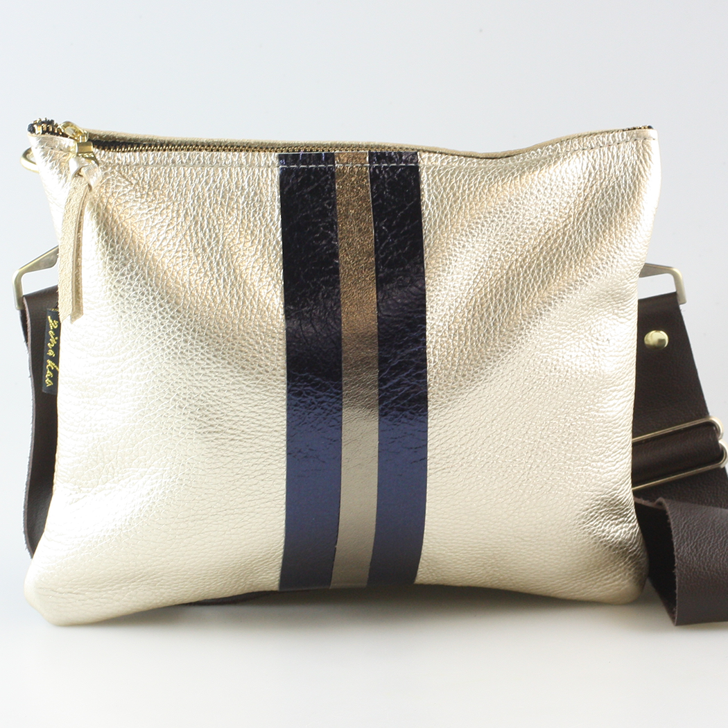 Zina Kao Exclusives – wholesale Crossbody bag – Women's – The METALLIC Stripe Taylor24
