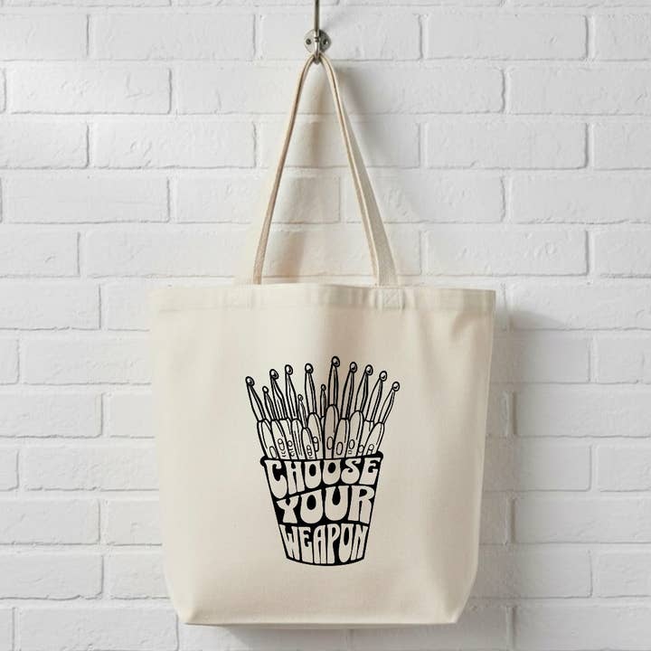 Elige Tu Arma Bolsa de Lona, Hilo y Ganchillo para venta al por mayor de Anna B. Shop