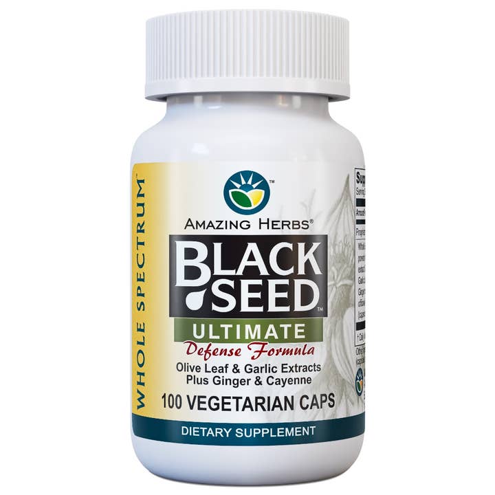 Amazing Herbs - Wholesale Oral Supplement/Vitamin - Black Seed Ultimate Garlic Ginger Cayenne 100mg Supplement