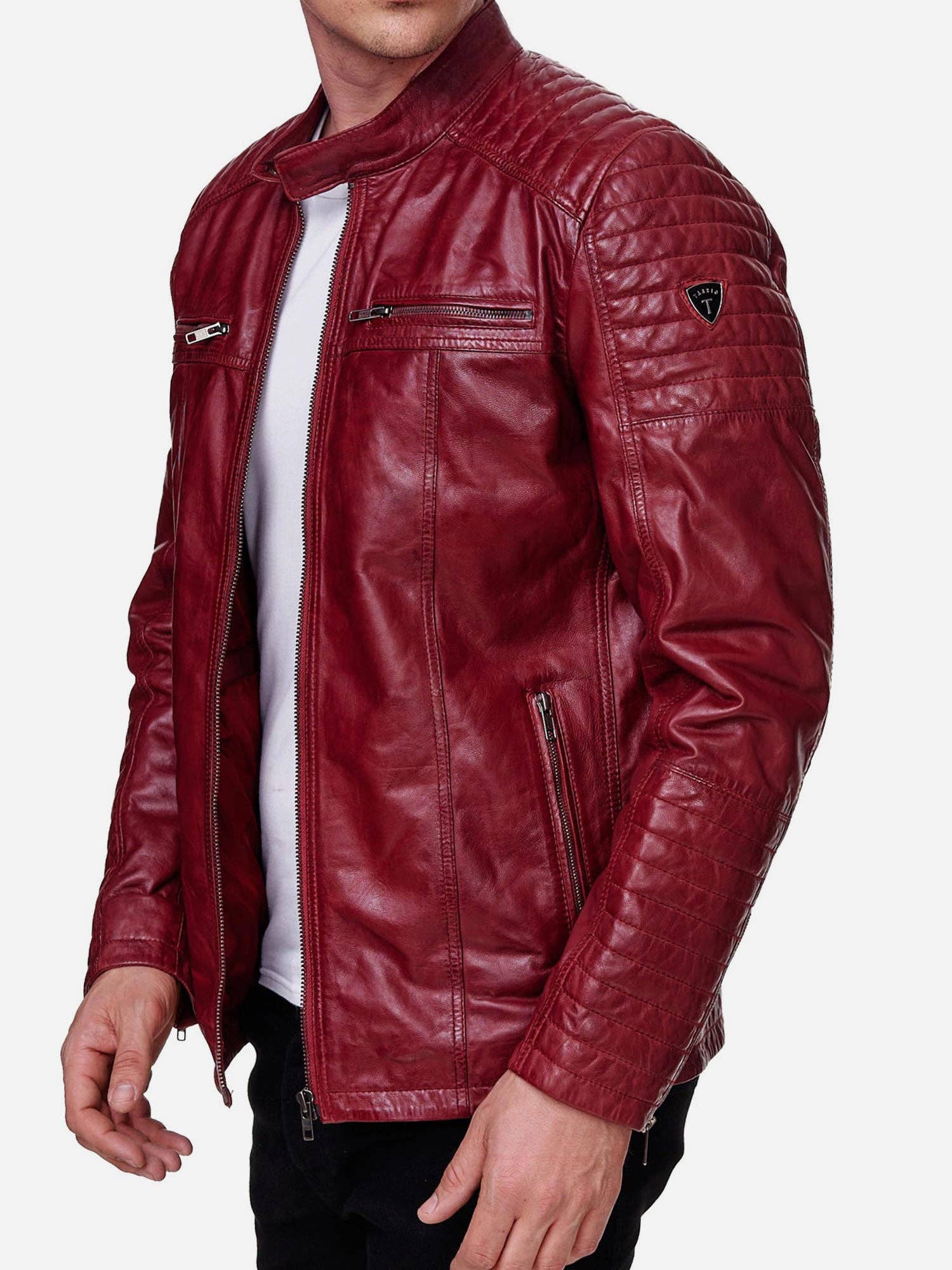 Tazzio – Großhandel Lederjacke – Herren – Tazzio Herren Jacke Lederjacke Biker Echtleder 1970933
