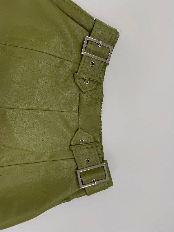 Sheer Trend - Vendita all'ingrosso Pantalone - Donna - Pantaloni con snodo diviso con tasche plissettate larghe a vita alta7