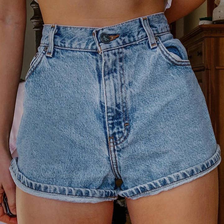 Tourtiwi - Wholesale Shorts - Women's - Women's Flower Print Summer Denim Shorts