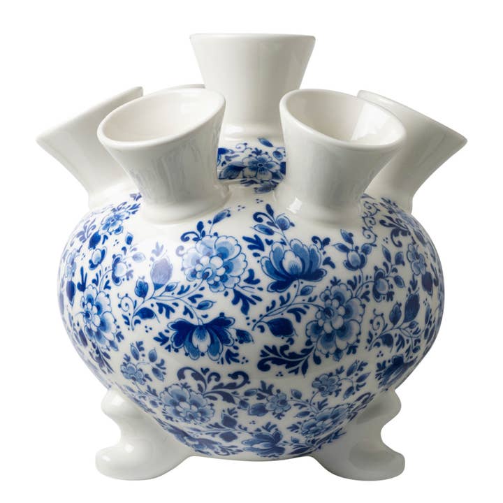 Heinen Delfts Blauw - Wholesale Vase - Tulip vase on legs Elegant flower large