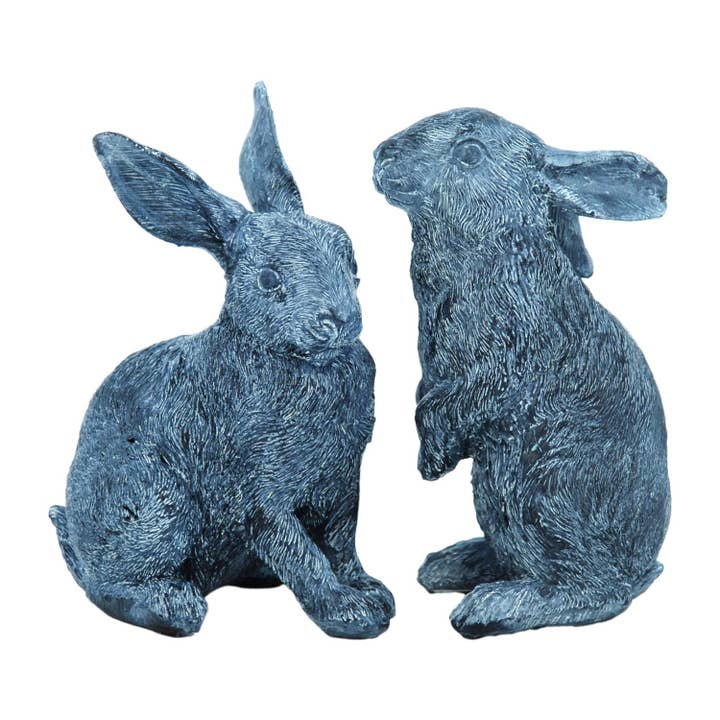 2 Asst Dark Gray Bunnies for wholesale by WT Collection