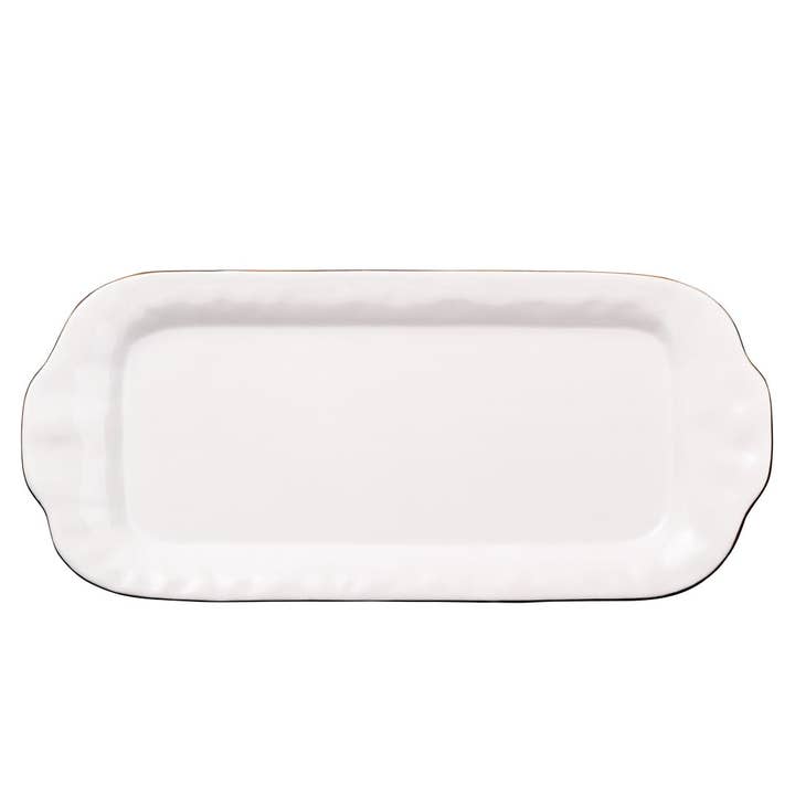 Cantaria Large Rectangular Tray White for wholesale by Skyros Designs