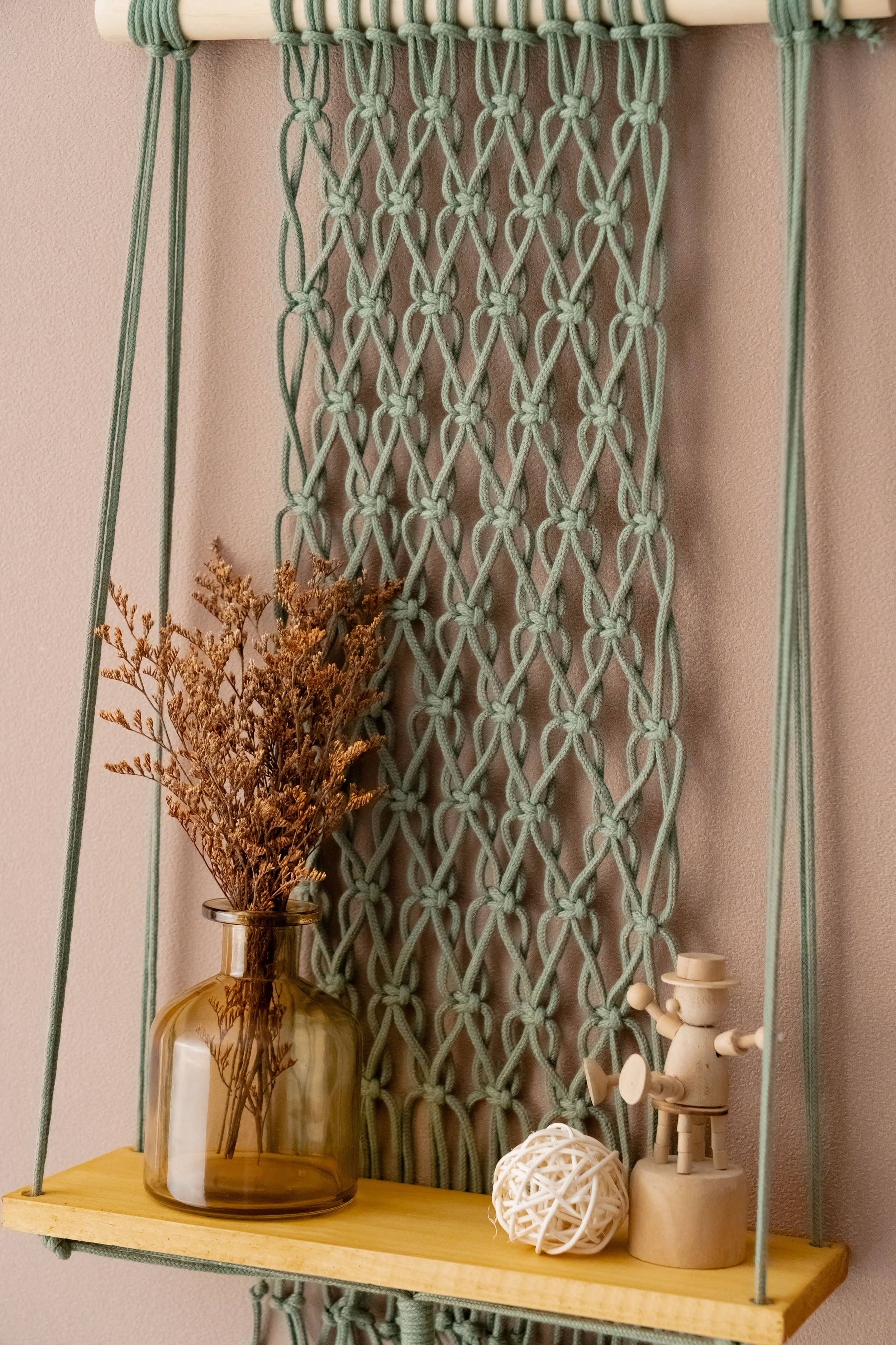 HeartCrafted - Wholesale Vrijstaande plank - Macrame Boho Plank S165