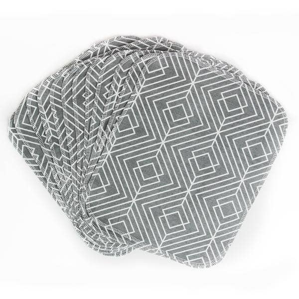 One World Zero Waste - Wholesale Dishcloth - NonPaper Towels- Gray Geometric1