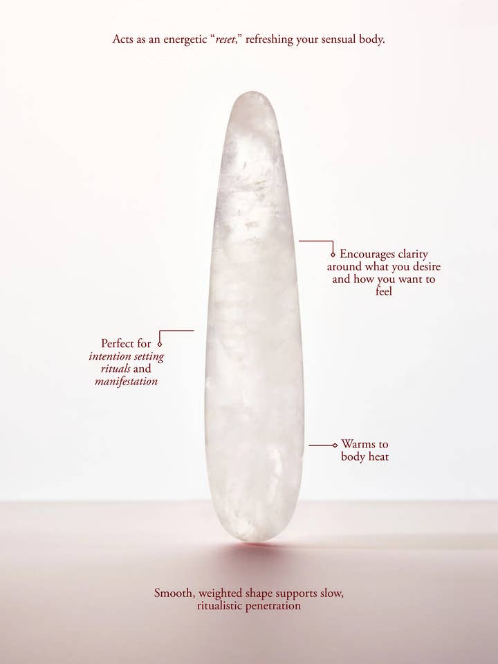 Prism Original Crystal Dildo - Clear Quartz for wholesale by Chakrubs