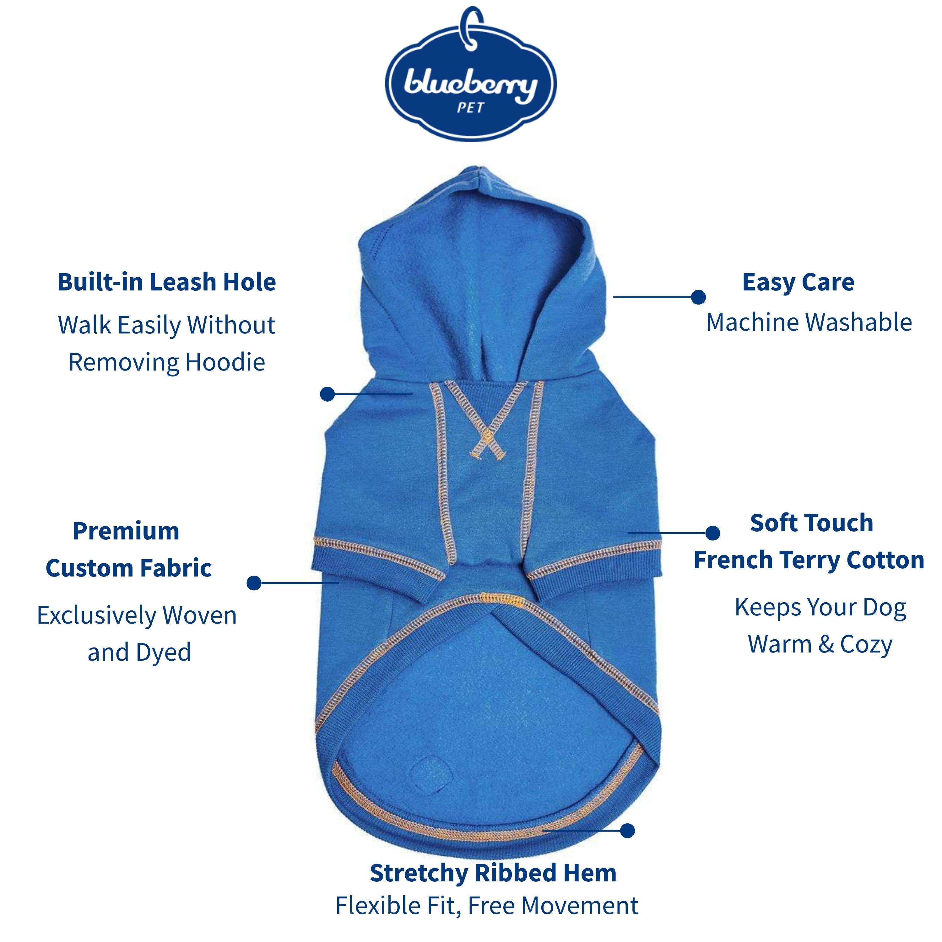 Blueberry Pet - Wholesale Hondenhoodie - Hond - Op maat gebreide en geverfde bijpassende hoodies voor hond en eigenaar45