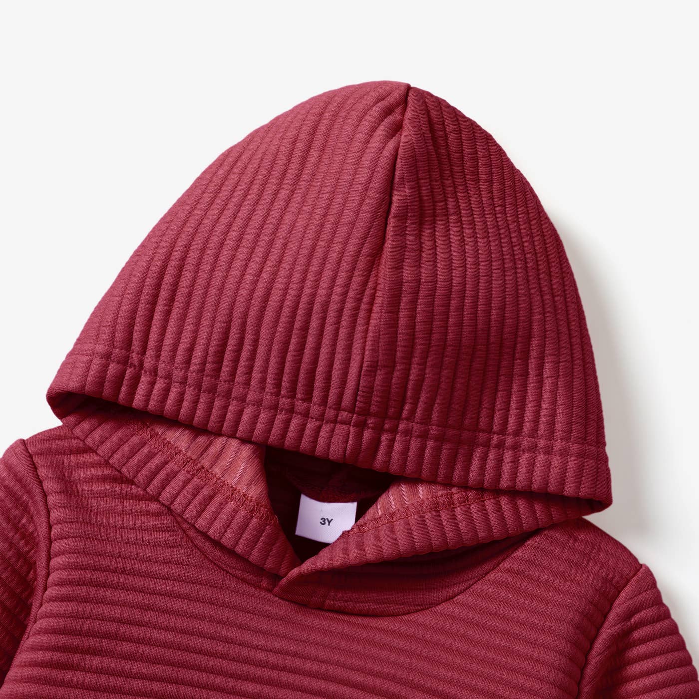 PatPat - Wholesale Hoodie - Kids - Girl/Boy Solid Color Textured Sweatshirt Hoodie9