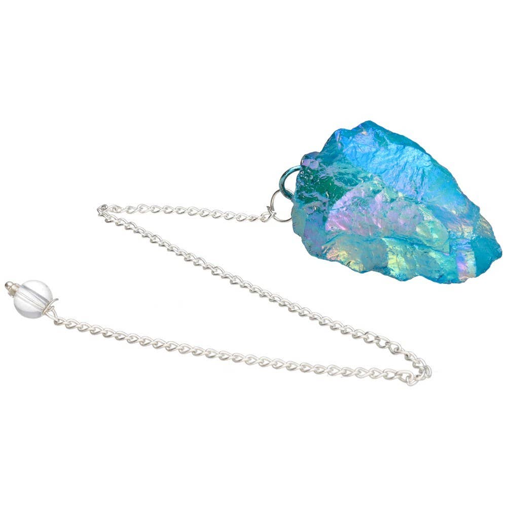 Vives de la Cortada S.L - Wholesale Pendulum Board - Raw Blue Aqua Aura Quartz Pendulum (BRU2)1