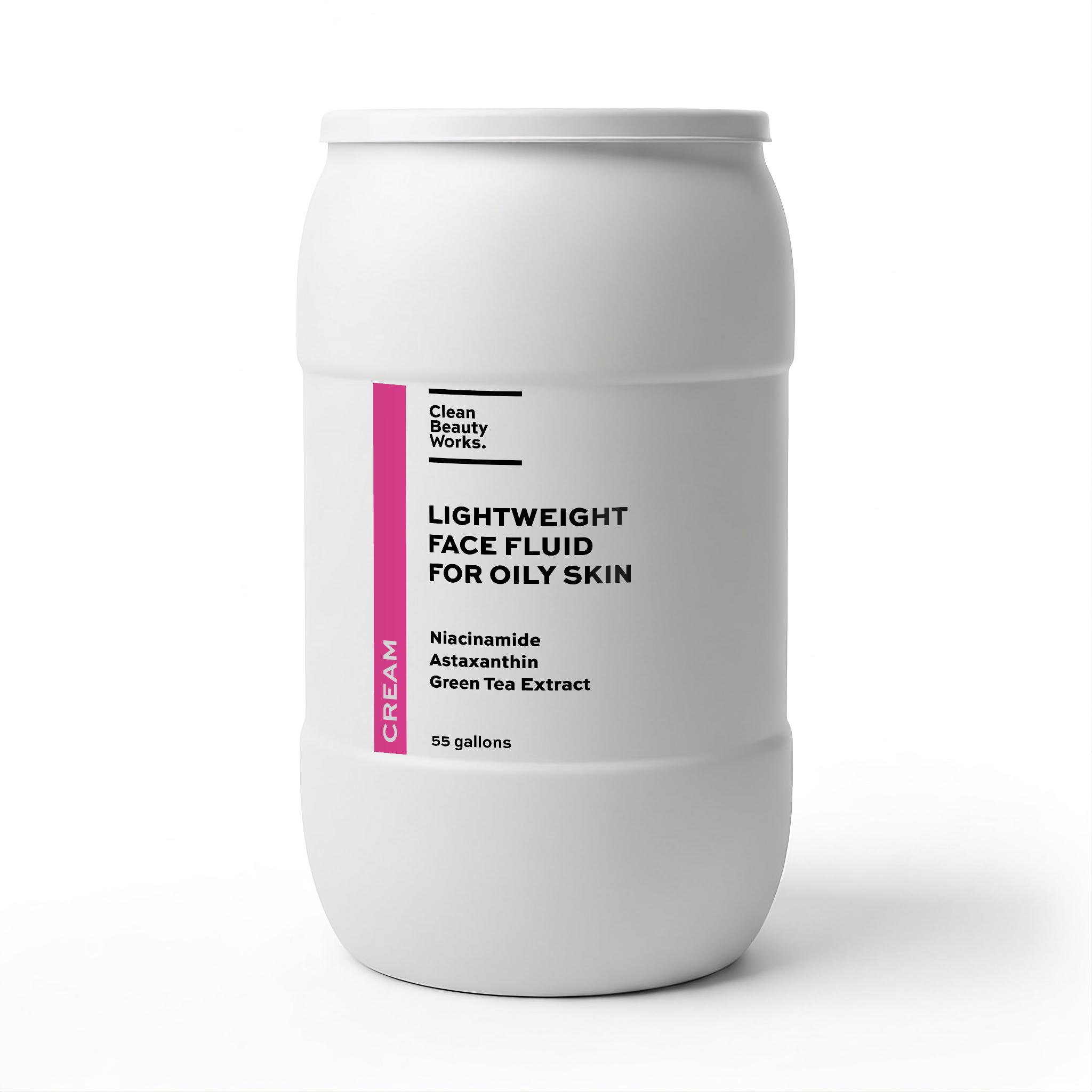 Clean Beauty Works. - Wholesale Facial Moisturizer - Lightweight Face Fluid for Oily Skin, Niacinamide & Hemp Seed Oil5