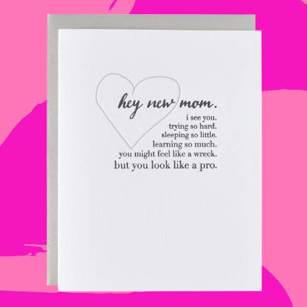 Carte pour nouvelle maman et bébé pour la vente par Paper Epiphanies