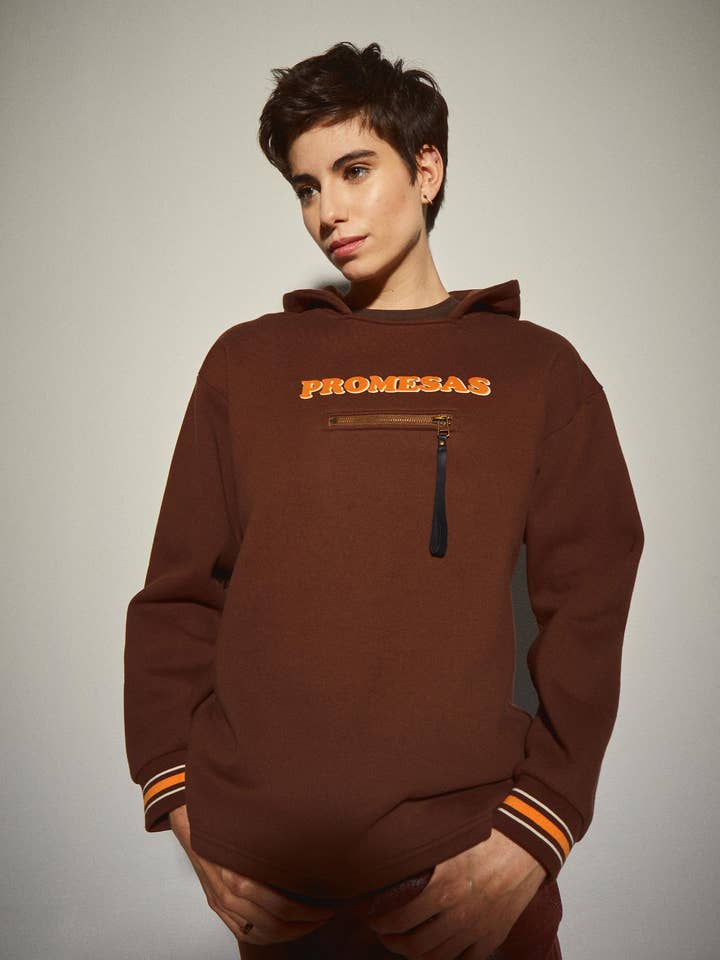 Braunes Sweatshirt Promises für den Großhandel von Dolores Promesas