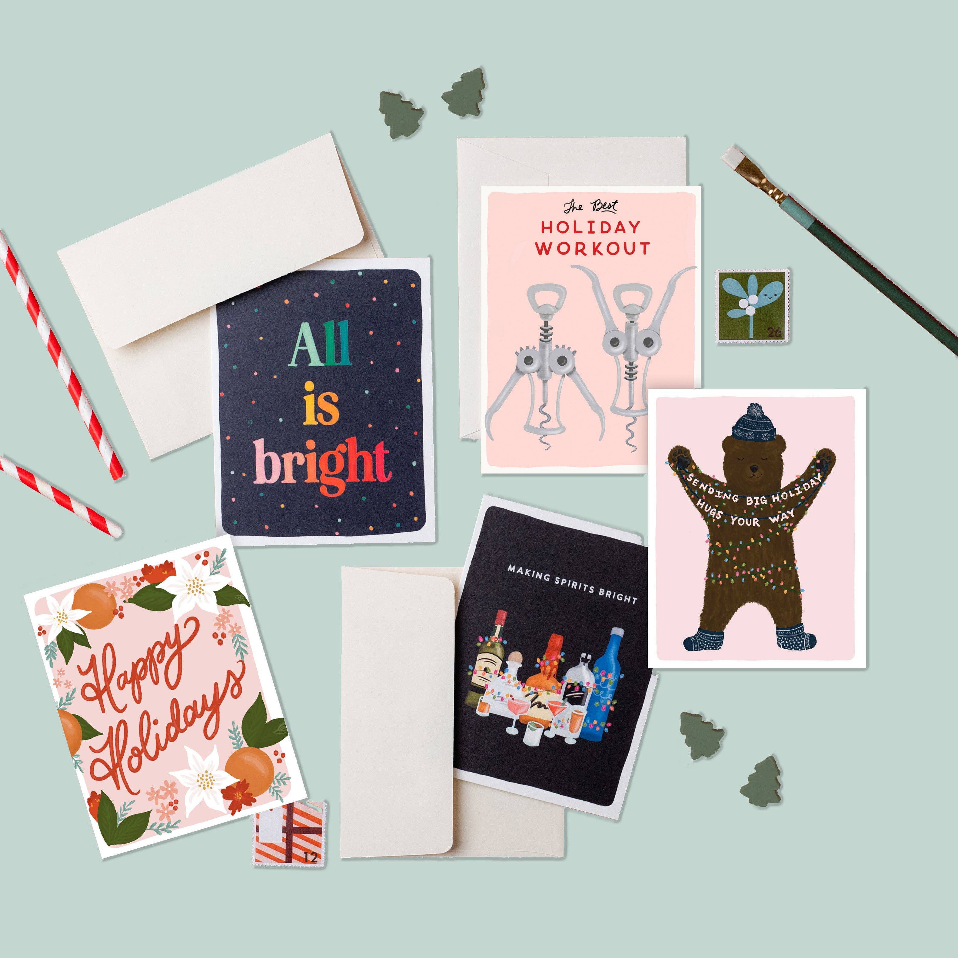 Slightly Stationery - Wholesale Christmas Card - Big Holiday Hugs | Holiday Card | Christmas Card1