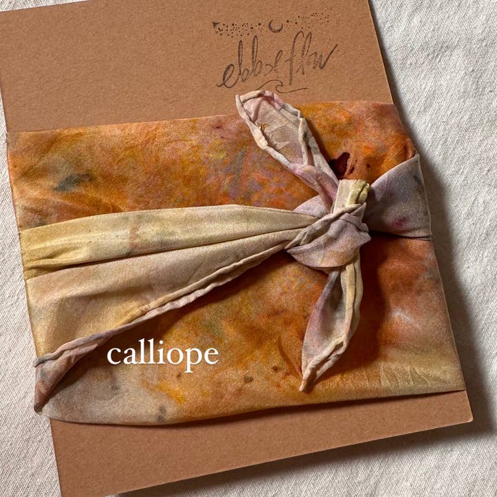 Ebb & Flow - Wholesale Bandana – Unisex - Plant Dyed Silk : Classic : Scarf / Bandana / Wrap 5