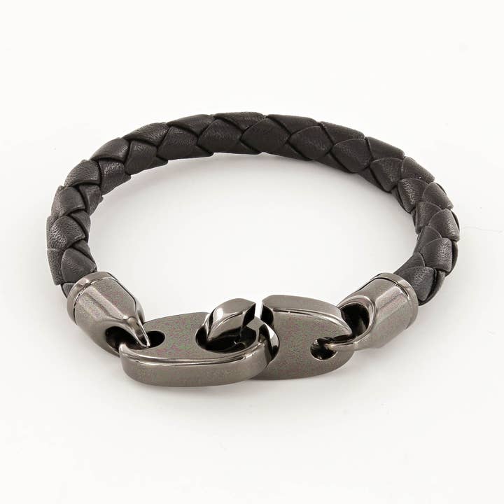 Bracelet Commander Big Brummel avec enveloppe en cuir pour la vente par Sailormade