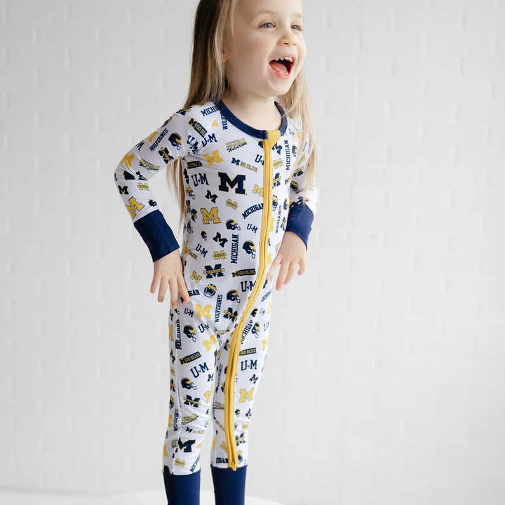 Tailgate Tikes - Wholesale Jumpsuit - Baby - Michigan Wolverines Zippy One-Piece