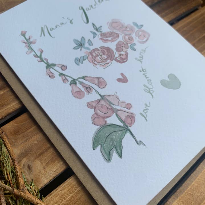 O amor floresce aqui ~ Jardim Floral - Dia da Mãe por atacado de PaperTwigs Designs