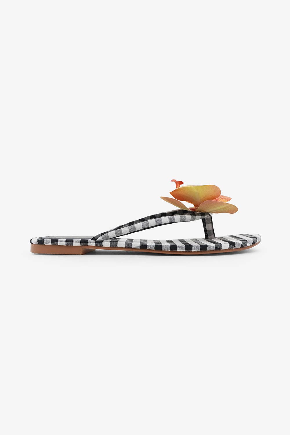 Lemonade Shoes - Wholesale Sandals - Women's - ASHBIE - SPRING '26 Gingham Flower Thong Sandal4