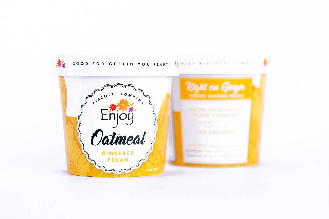 Enjoy Biscotti Company – wholesale Oats – Mixed Case of 60 - 10% discount Oatmeal Cups10