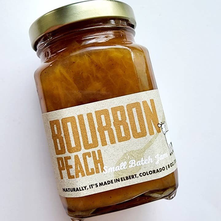 Jam Bourbon Peach for wholesale by Naked Goat Farm Ltd.